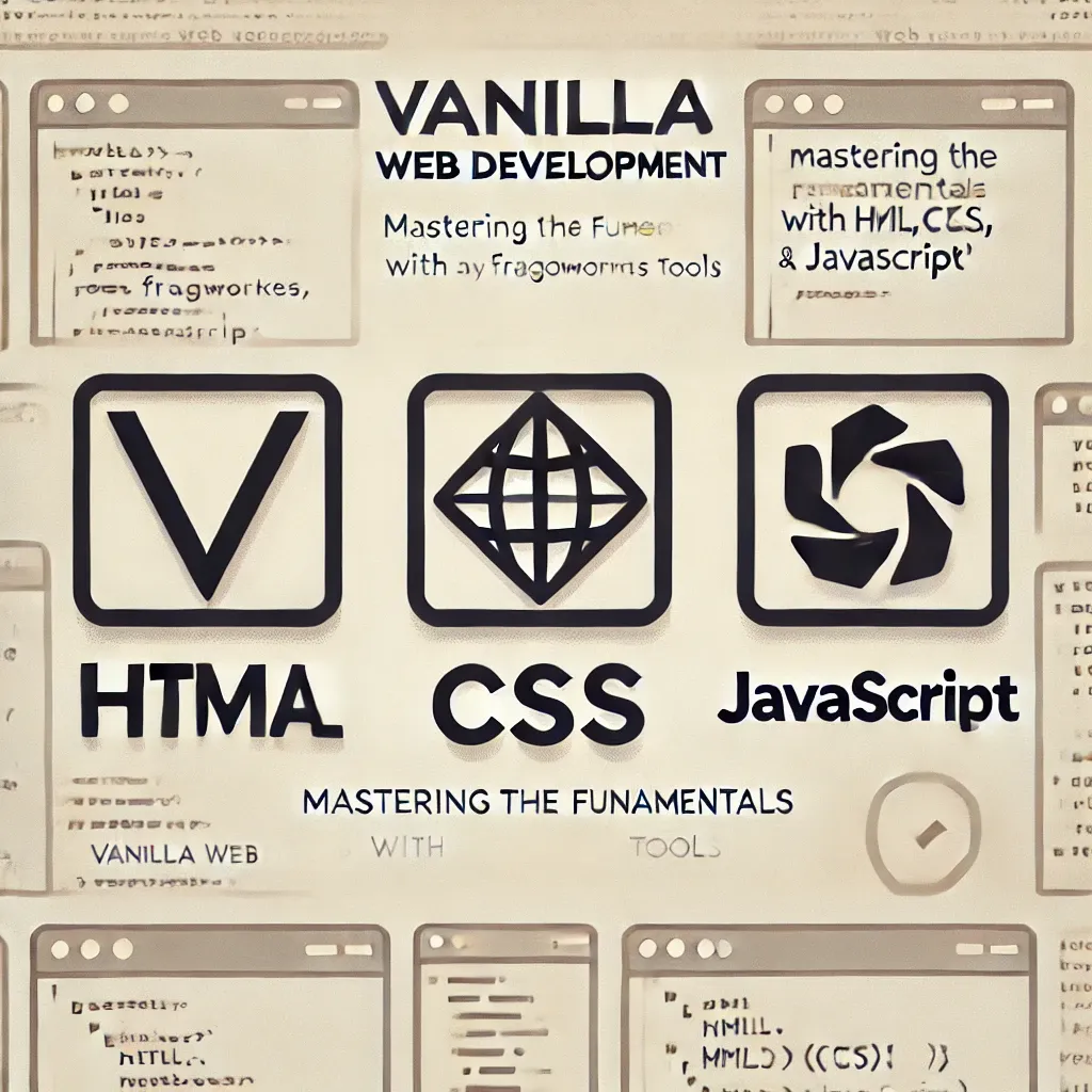 Mastering Web Development with Vanilla Techniques: A Guide to Building Websites with Just HTML, CSS, and JavaScript